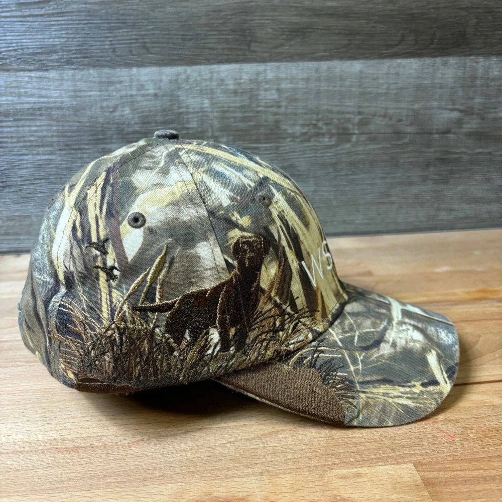 WSB‎ Hat Cap Strap Back One Size Brown Camo Dri Duck Engineering Outdoors